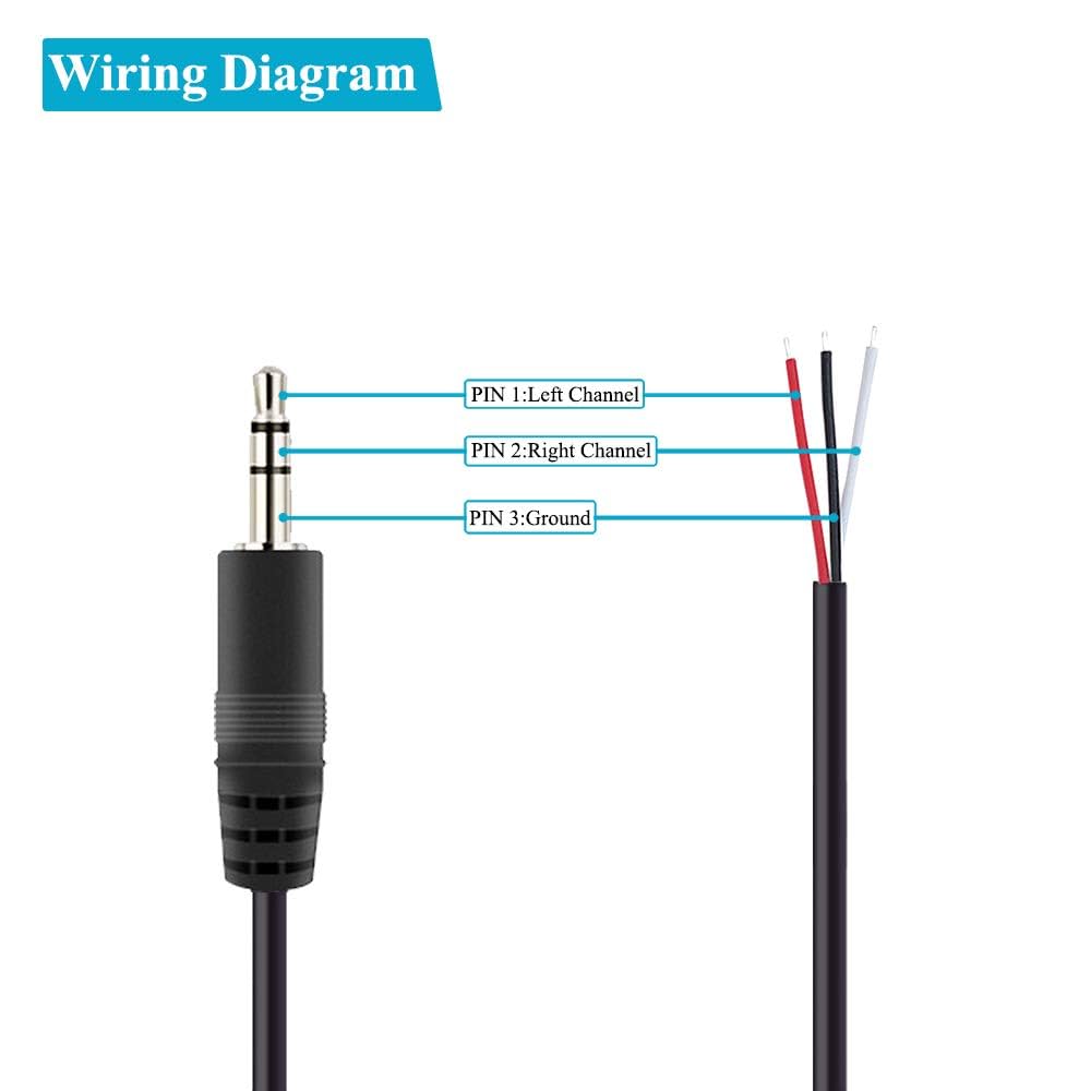 Amazon.co.jp: Fancasee 3.5mm 1/8インチからスピーカーワイヤー